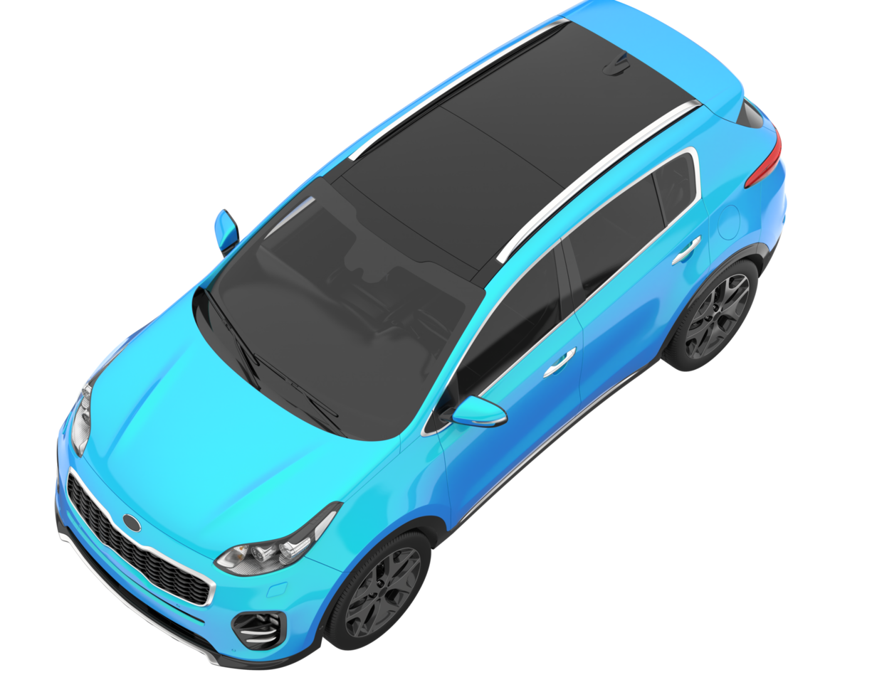 Realistic SUV isolated on transparent background. 3d rendering - illustration png