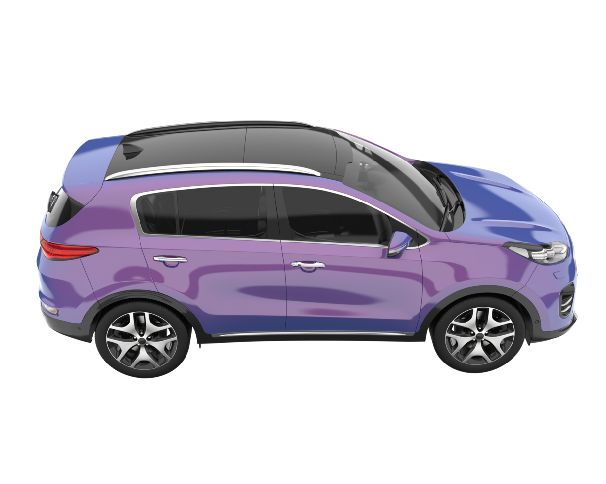 Realistic SUV isolated on transparent background. 3d rendering - illustration png