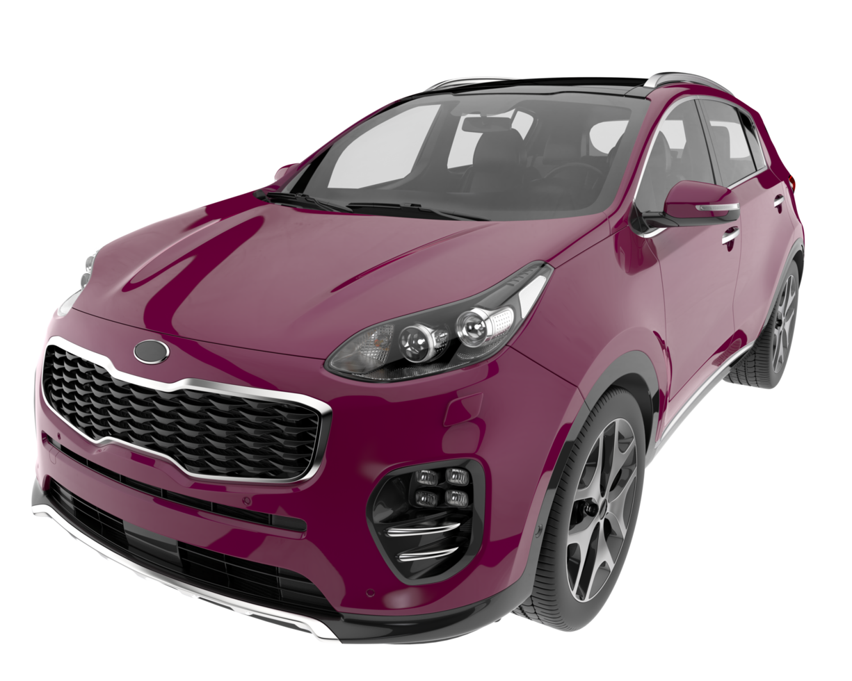 Realistic SUV isolated on transparent background. 3d rendering - illustration png