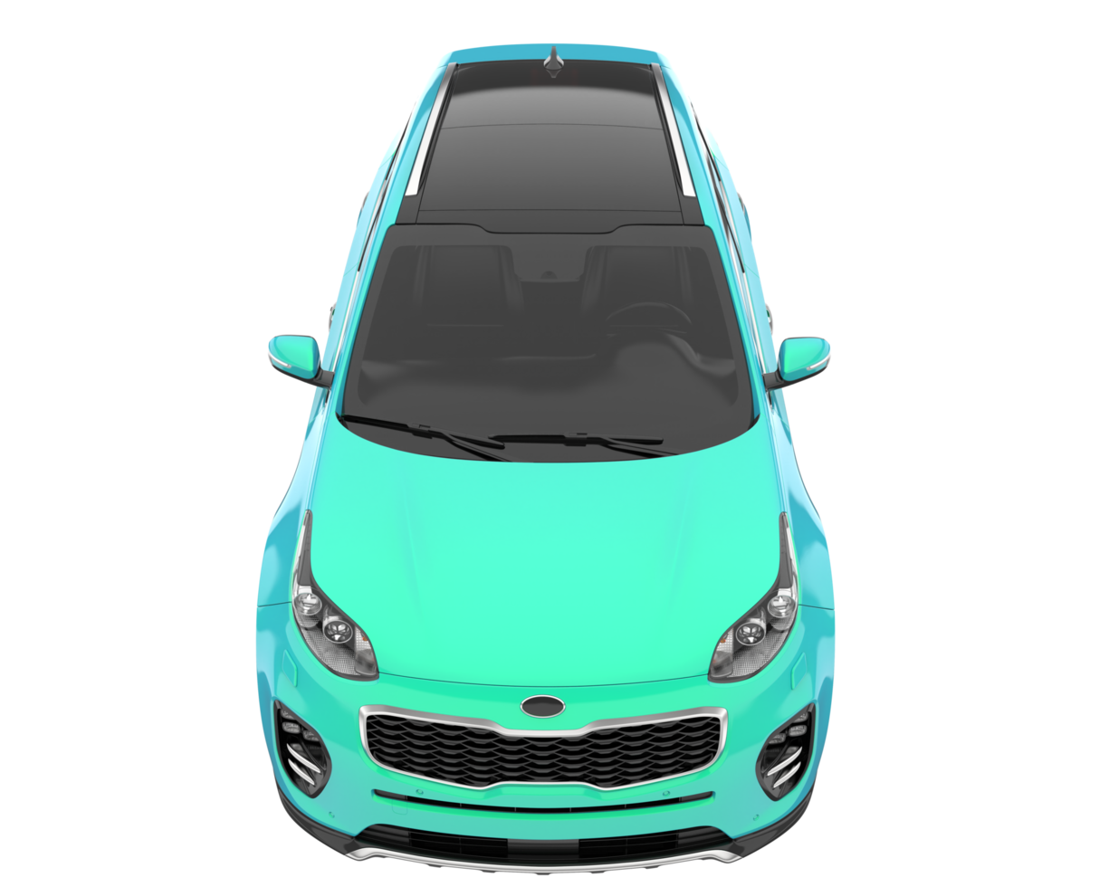 Realistic SUV isolated on transparent background. 3d rendering - illustration png