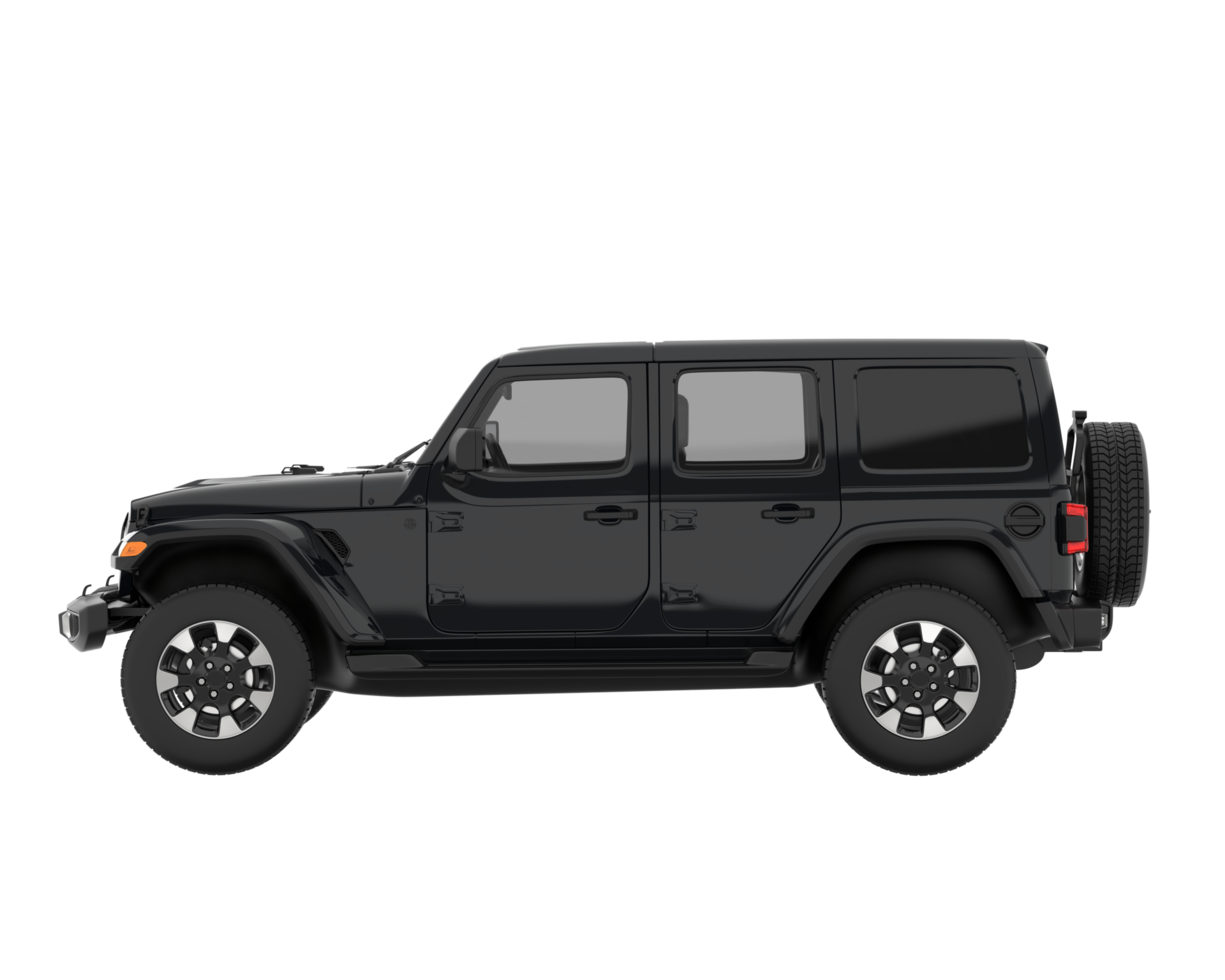 Realistic SUV isolated on transparent background. 3d rendering - illustration png