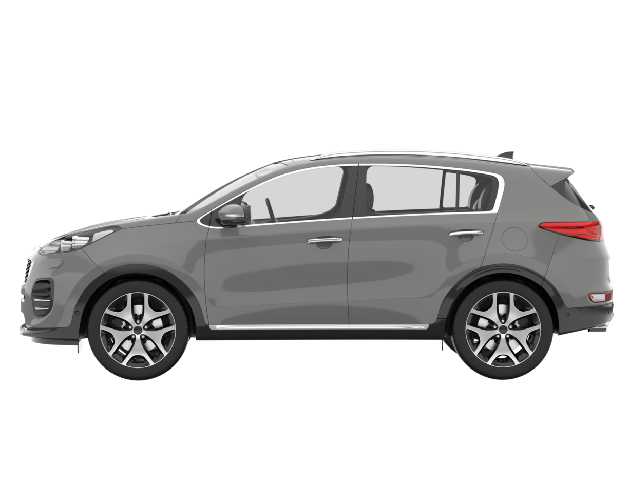 Realistic SUV isolated on transparent background. 3d rendering - illustration png