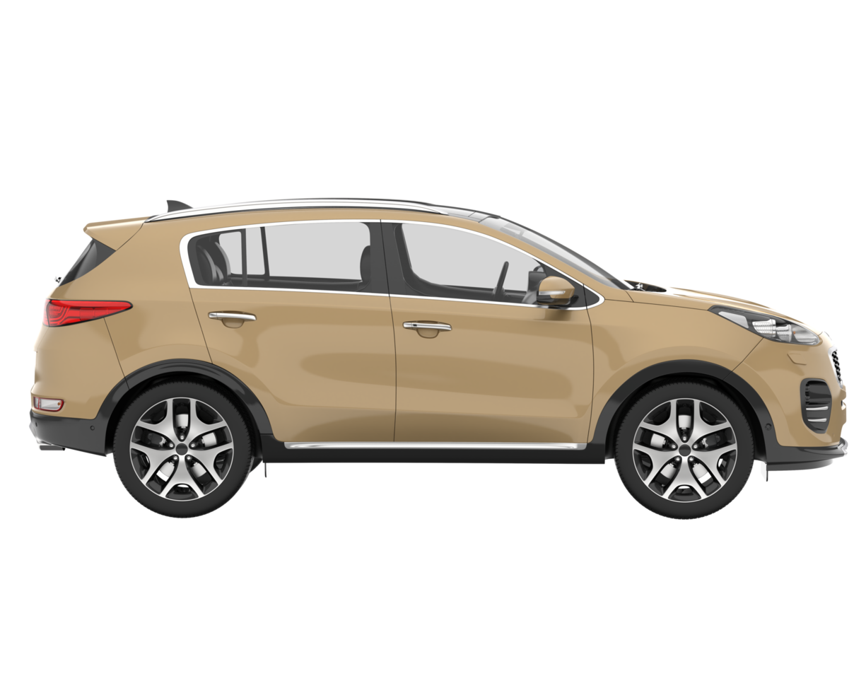 Realistic SUV isolated on transparent background. 3d rendering - illustration png