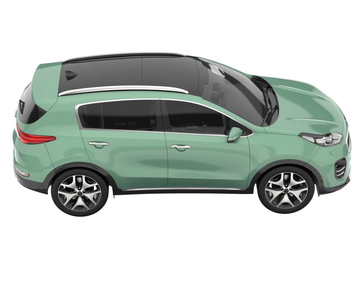 Realistic SUV isolated on transparent background. 3d rendering - illustration png