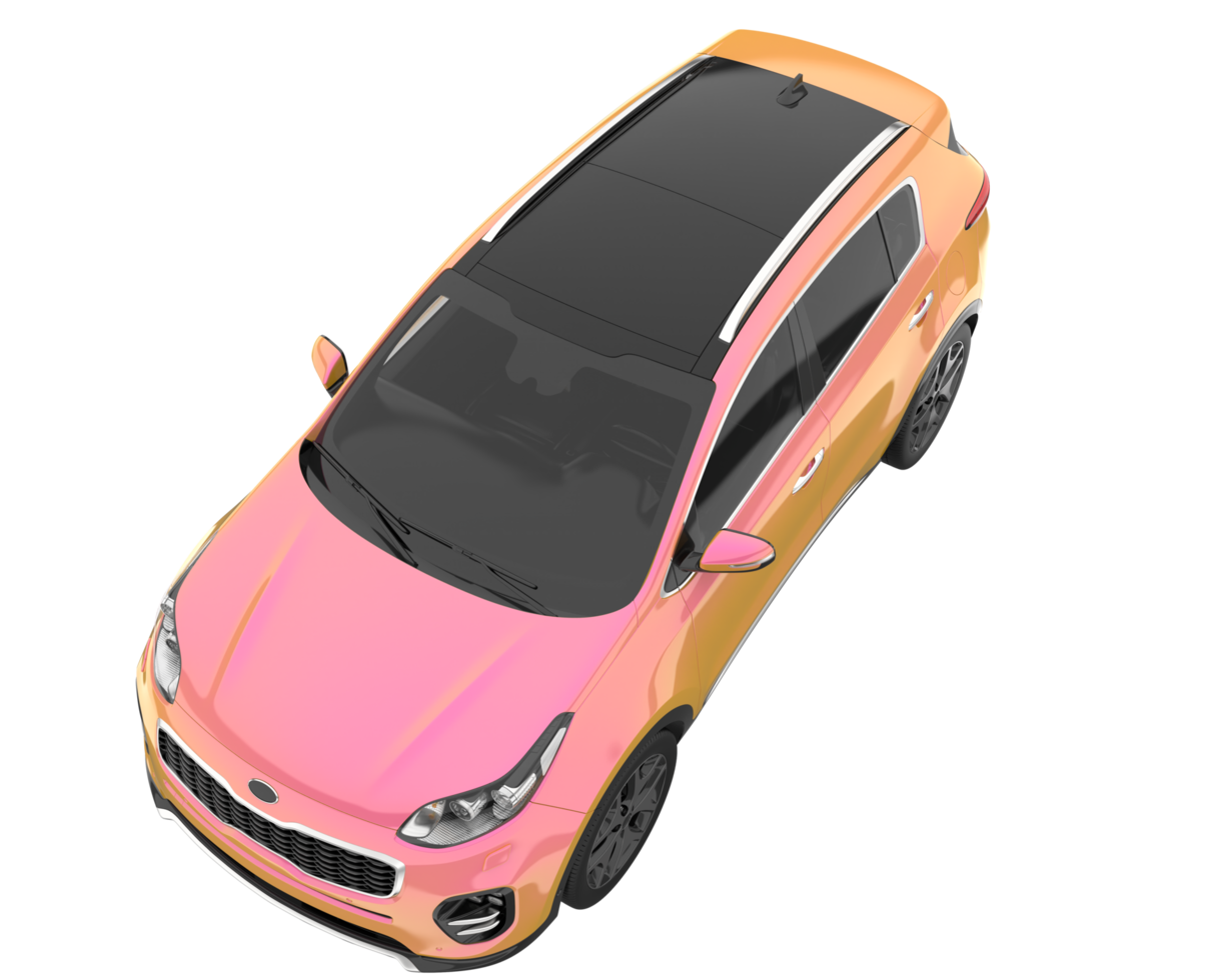 Realistic SUV isolated on transparent background. 3d rendering - illustration png