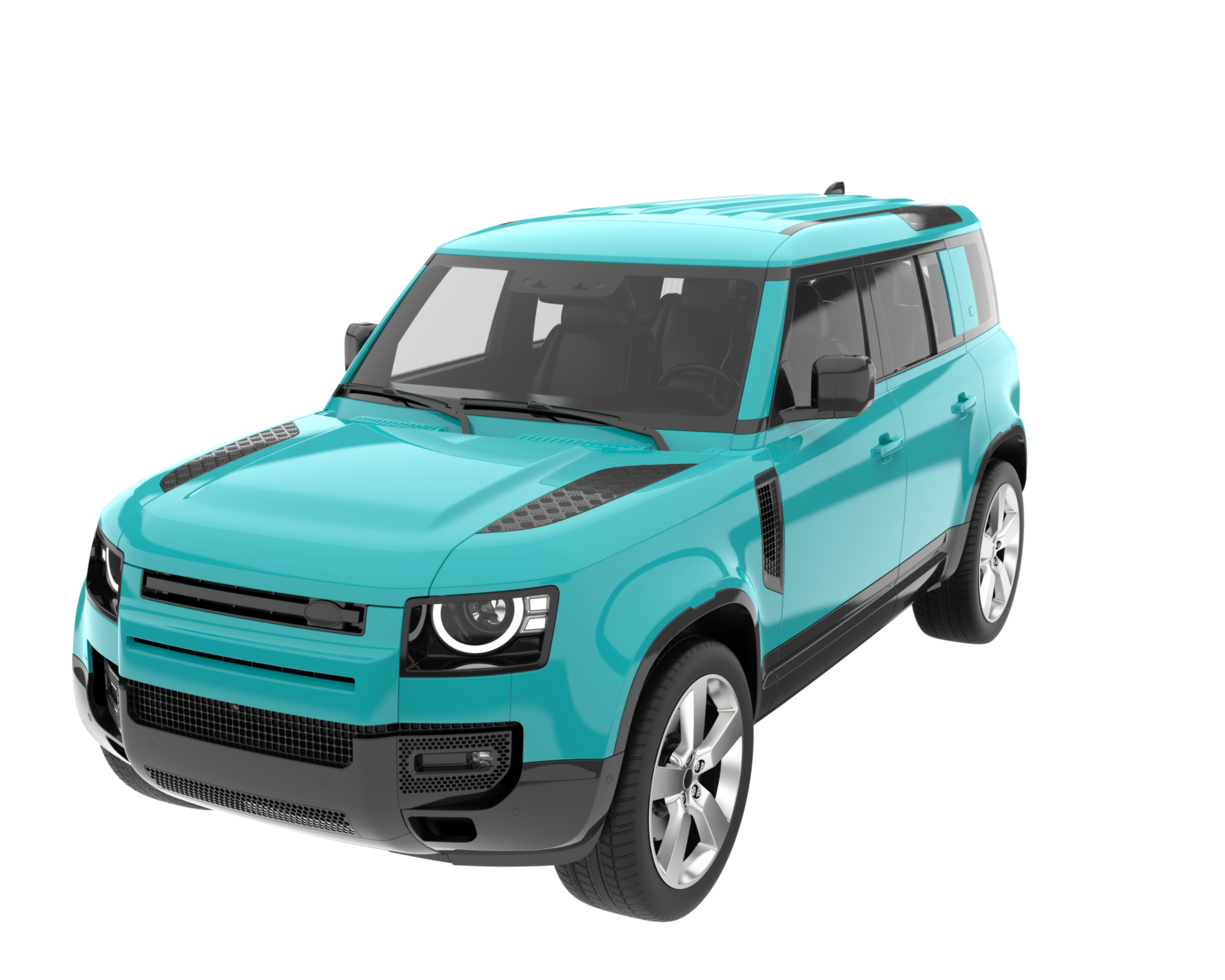 Realistic SUV isolated on transparent background. 3d rendering - illustration png