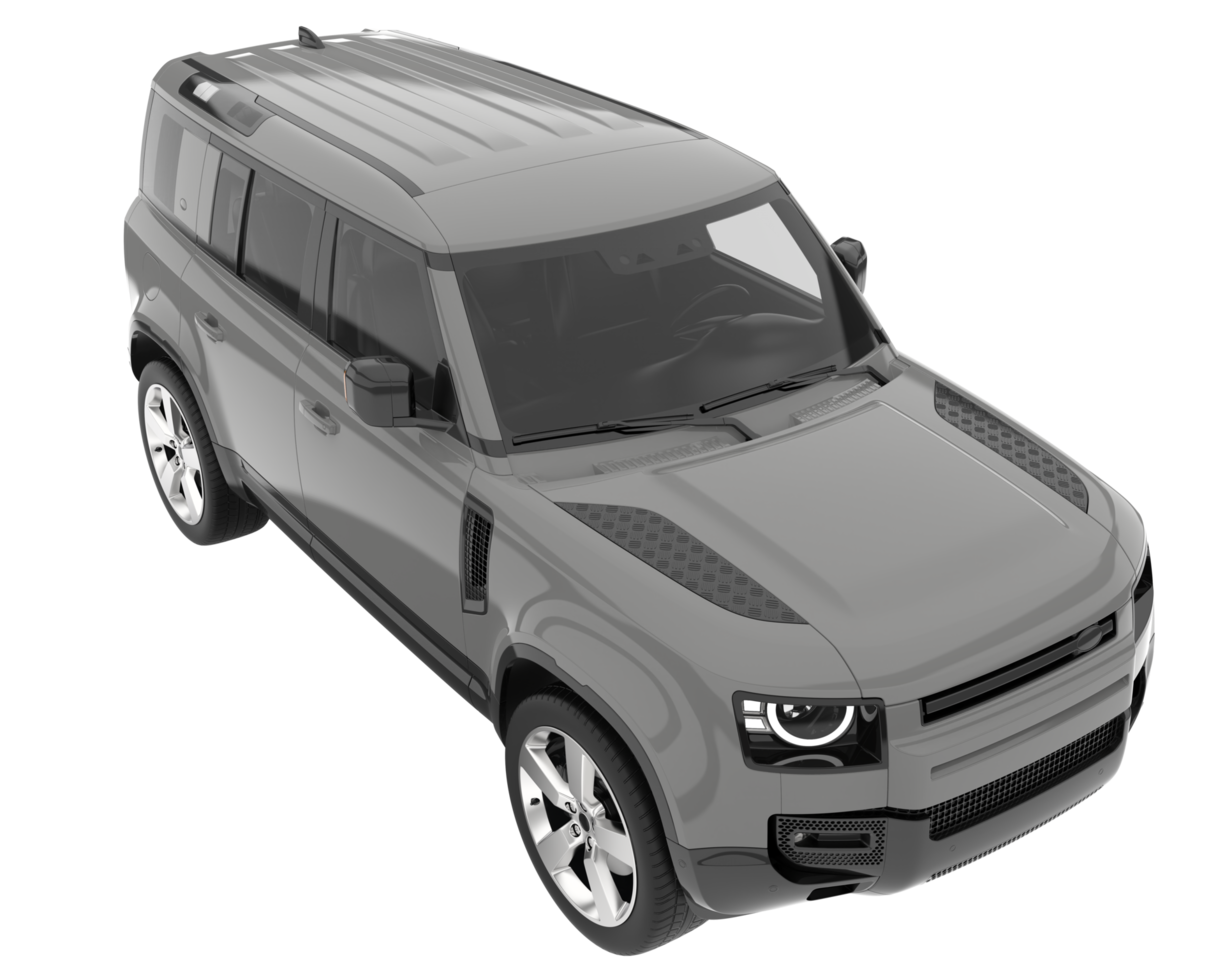 Realistic SUV isolated on transparent background. 3d rendering - illustration png