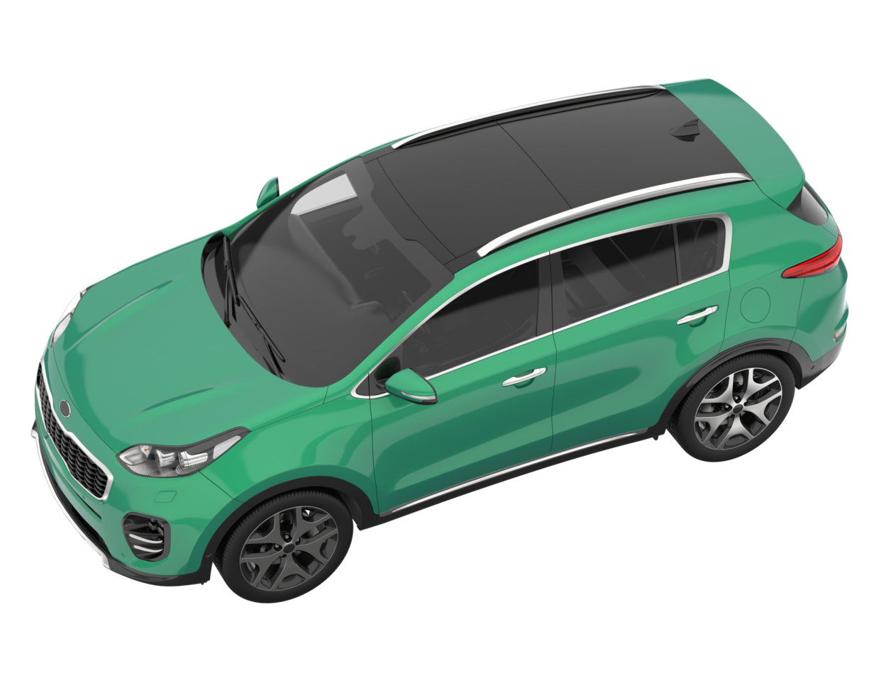Realistic SUV isolated on transparent background. 3d rendering - illustration png