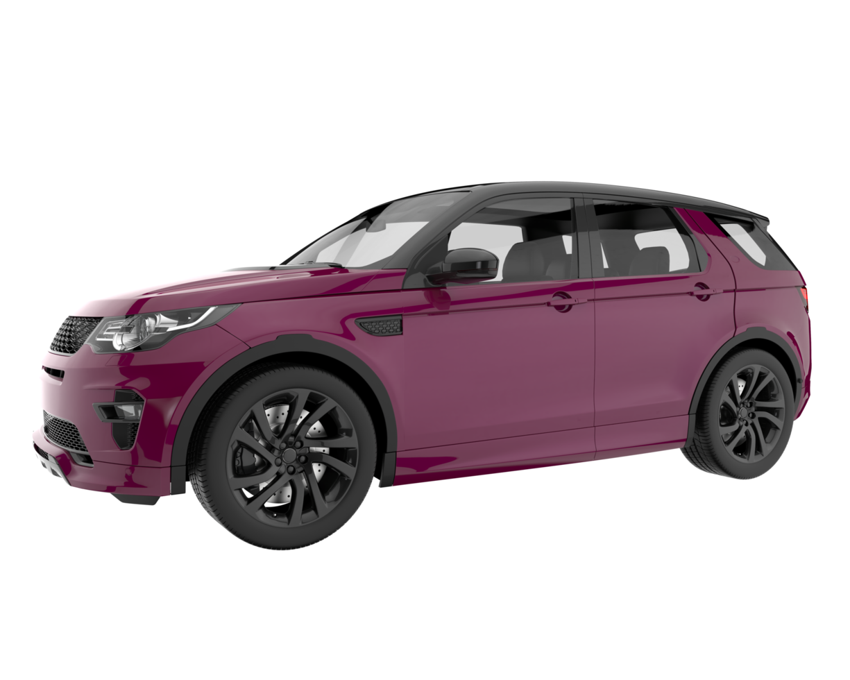Realistic SUV isolated on transparent background. 3d rendering - illustration png