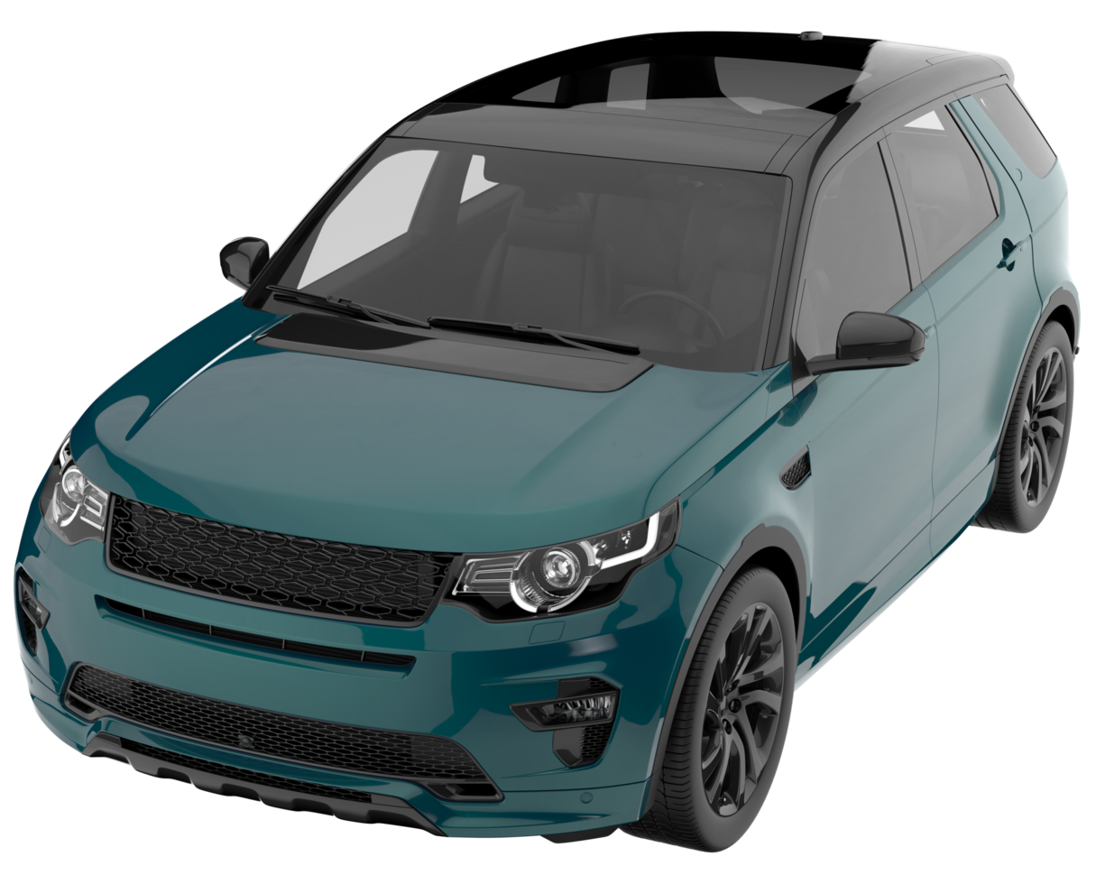 Realistic SUV isolated on transparent background. 3d rendering - illustration png