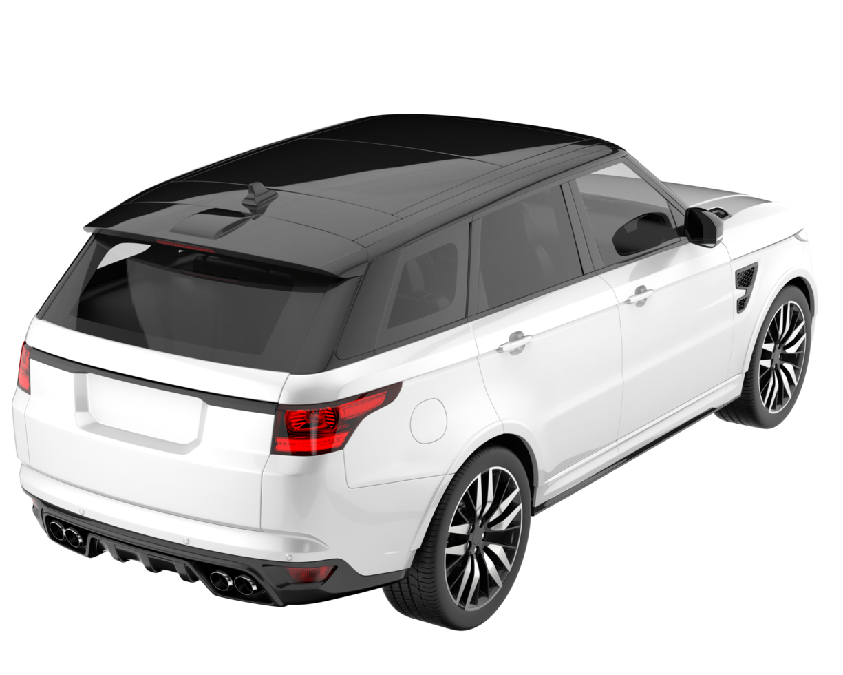 Realistic SUV isolated on transparent background. 3d rendering - illustration png