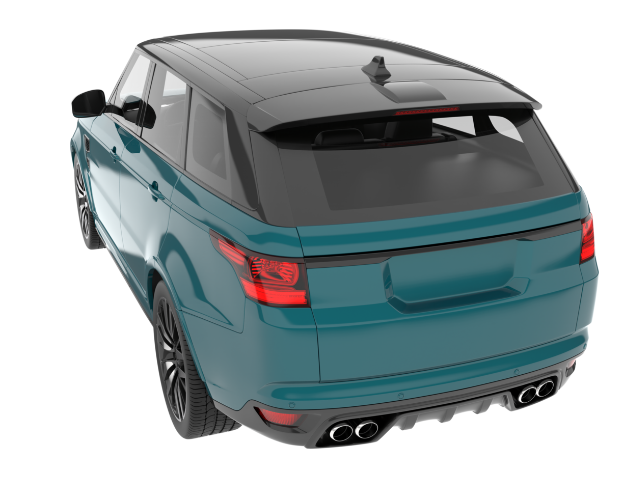 Realistic SUV isolated on transparent background. 3d rendering - illustration png
