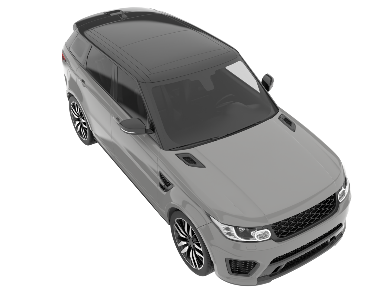 Realistic SUV isolated on transparent background. 3d rendering - illustration png