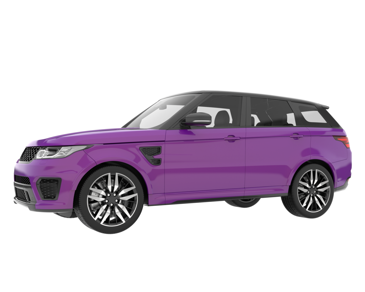 Realistic SUV isolated on transparent background. 3d rendering - illustration png