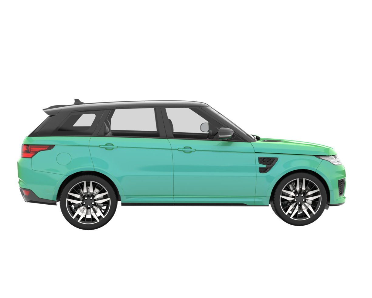 Realistic SUV isolated on transparent background. 3d rendering - illustration png