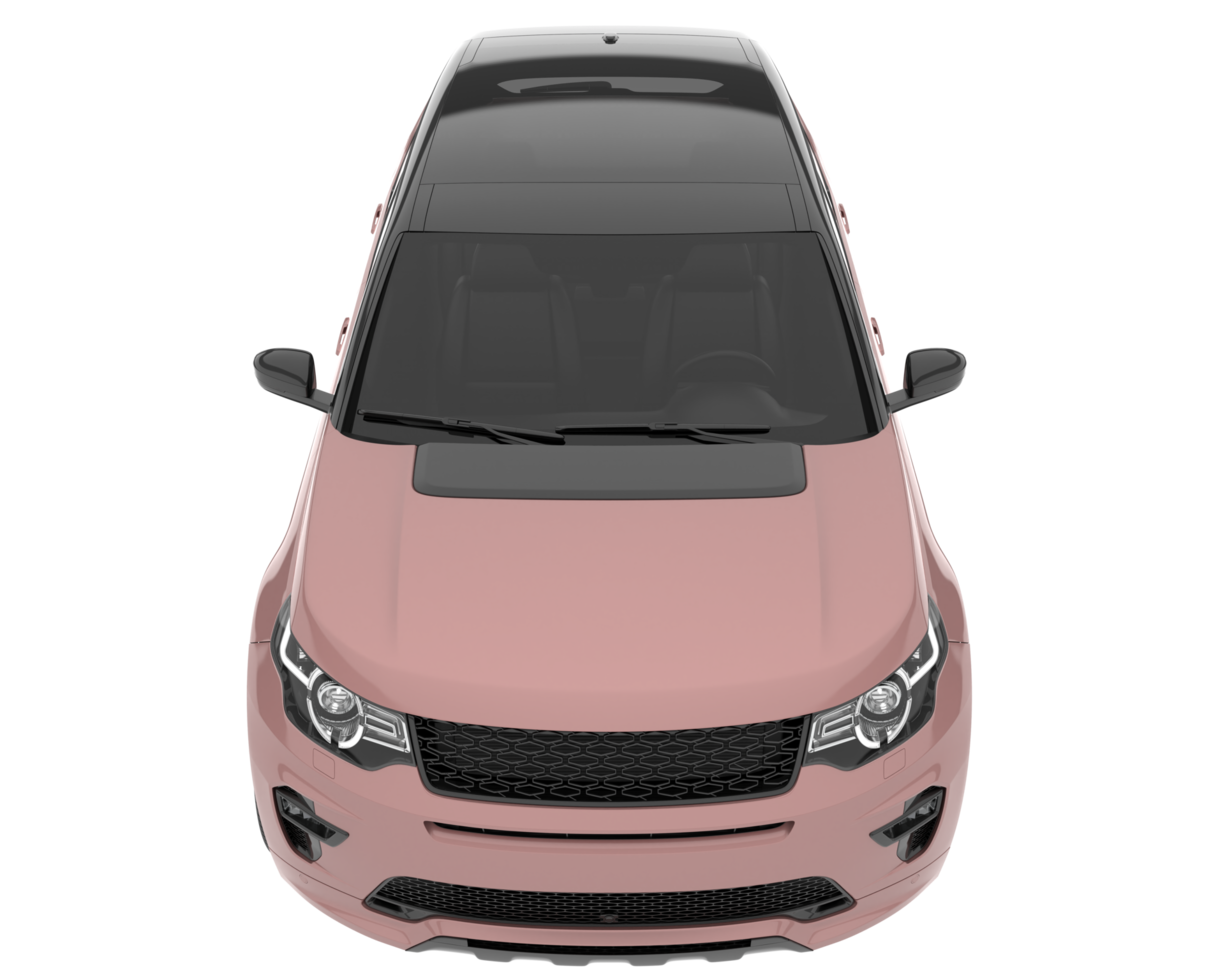 Realistic SUV isolated on transparent background. 3d rendering - illustration png