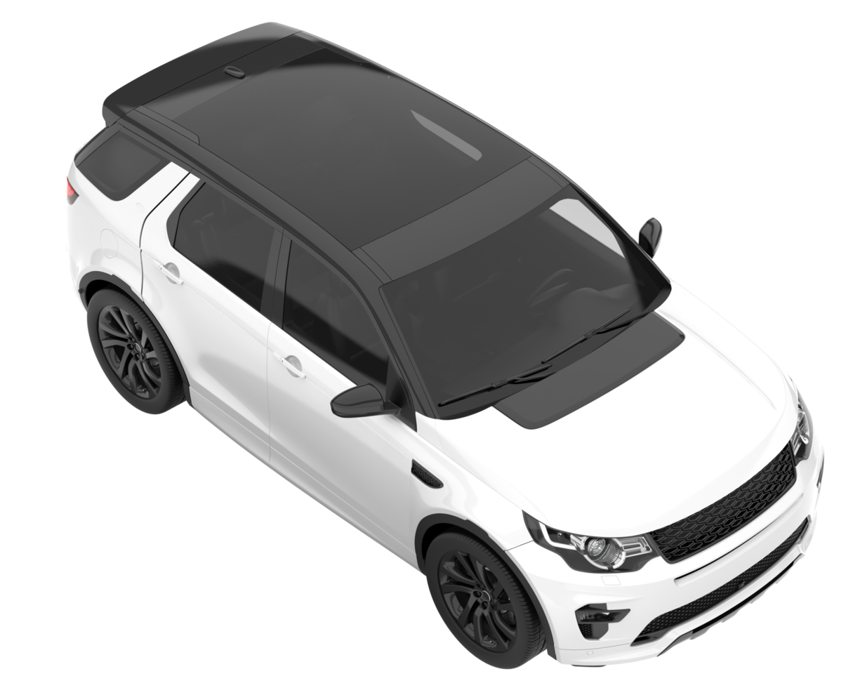 Realistic SUV isolated on transparent background. 3d rendering - illustration png
