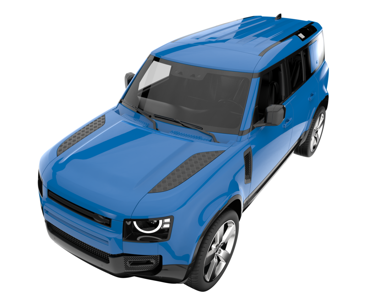 Realistic SUV isolated on transparent background. 3d rendering - illustration png