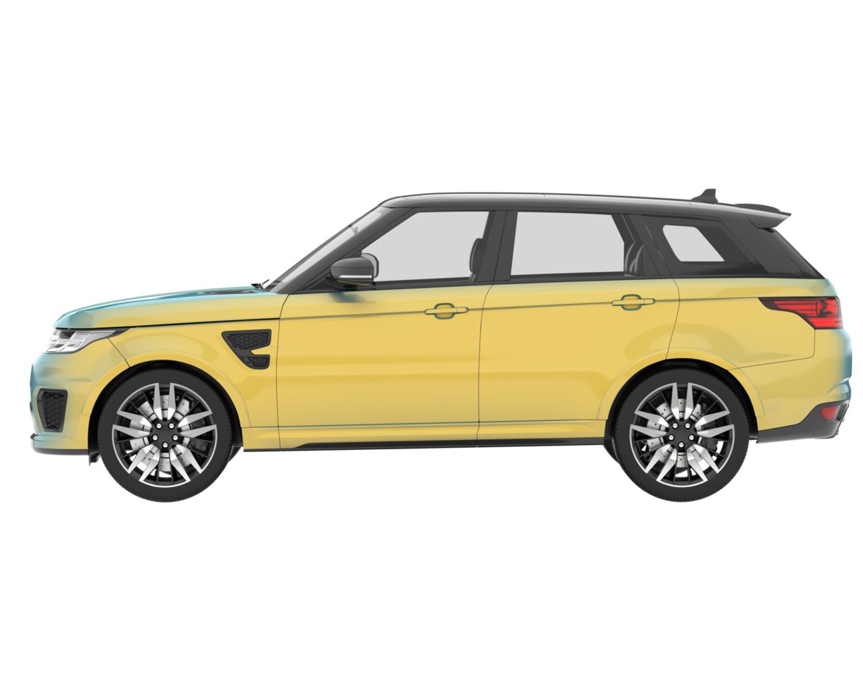Realistic SUV isolated on transparent background. 3d rendering - illustration png