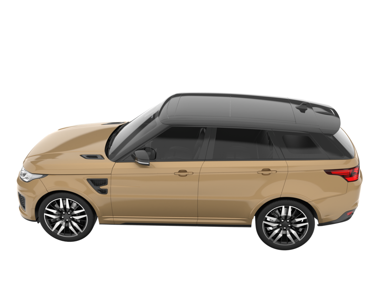 Realistic SUV isolated on transparent background. 3d rendering - illustration png