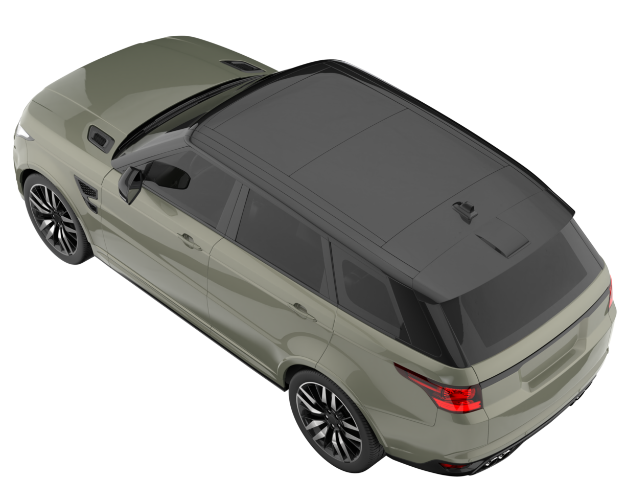 Realistic SUV isolated on transparent background. 3d rendering - illustration png