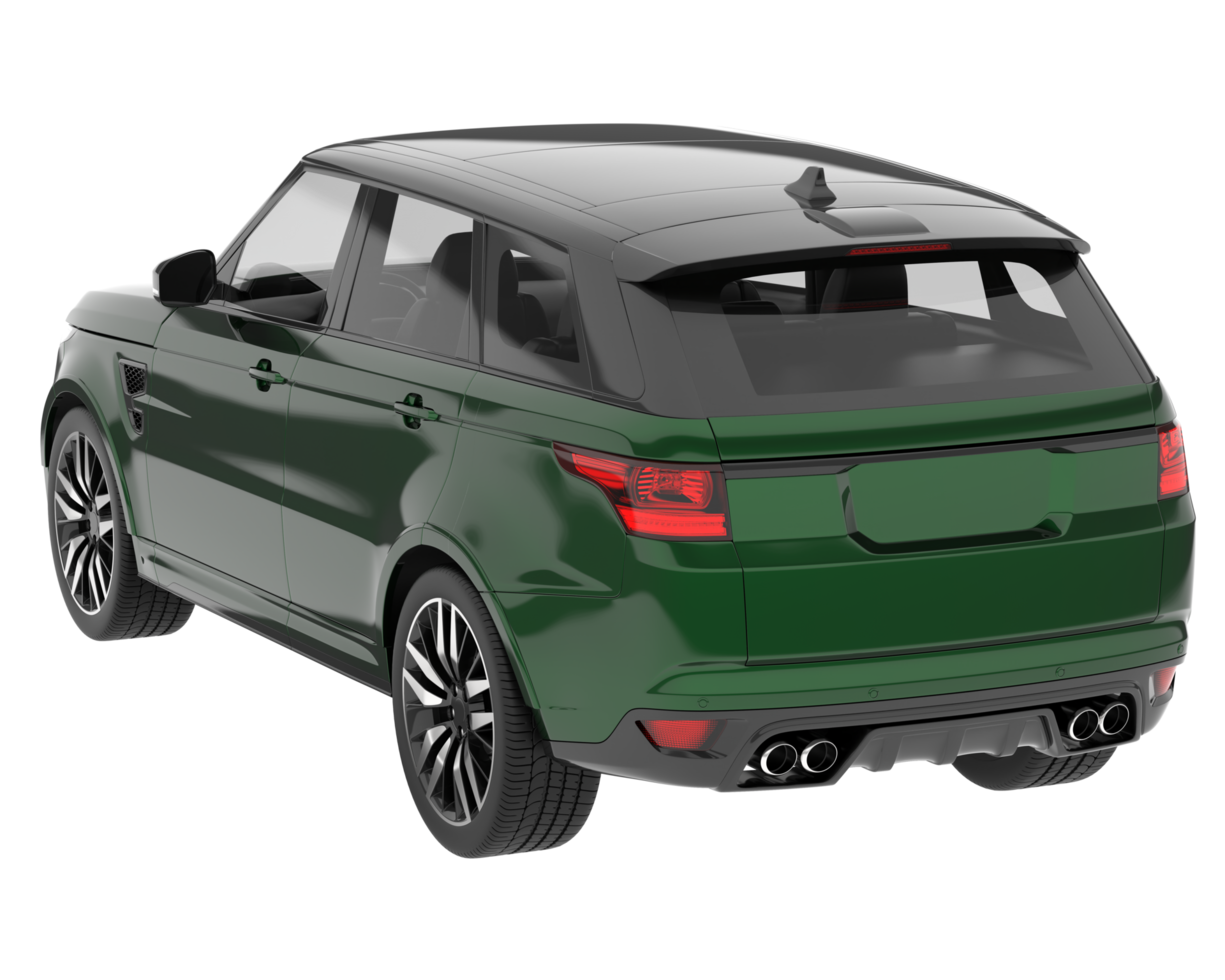 Realistic SUV isolated on transparent background. 3d rendering - illustration png