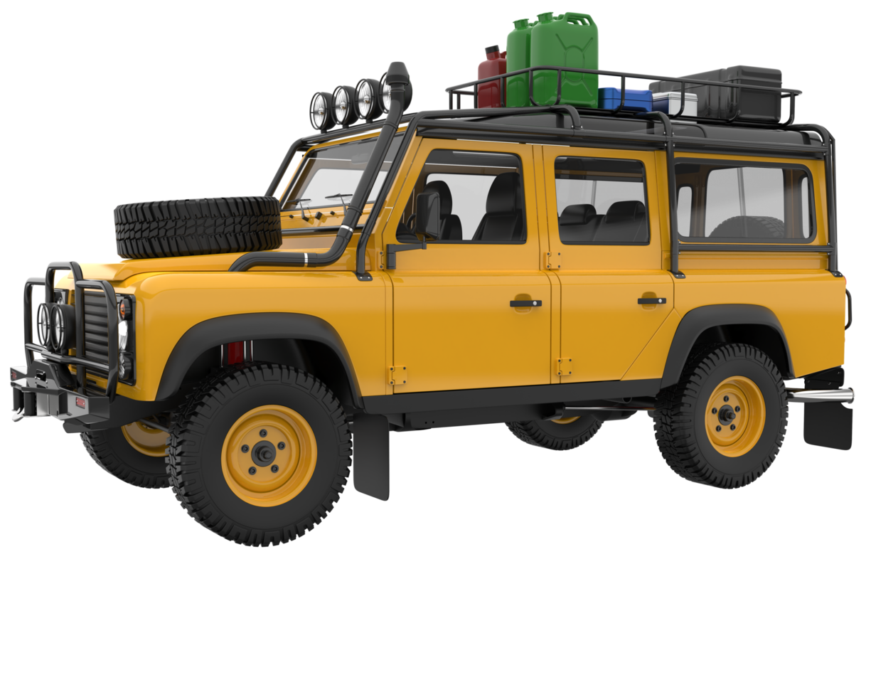 Realistic SUV isolated on transparent background. 3d rendering - illustration png