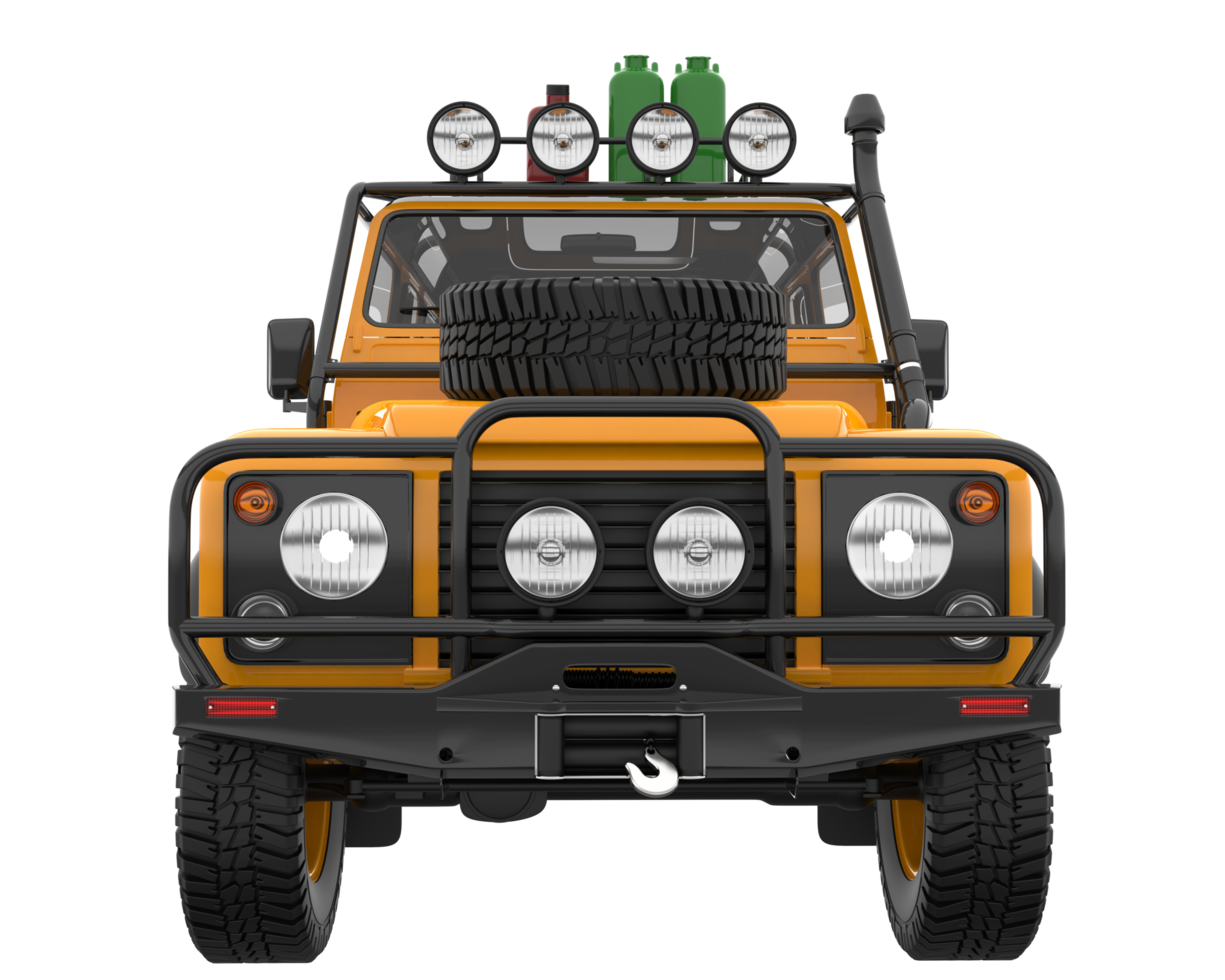 Realistic SUV isolated on transparent background. 3d rendering - illustration png