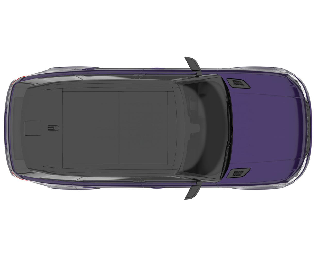 Realistic SUV isolated on transparent background. 3d rendering - illustration png