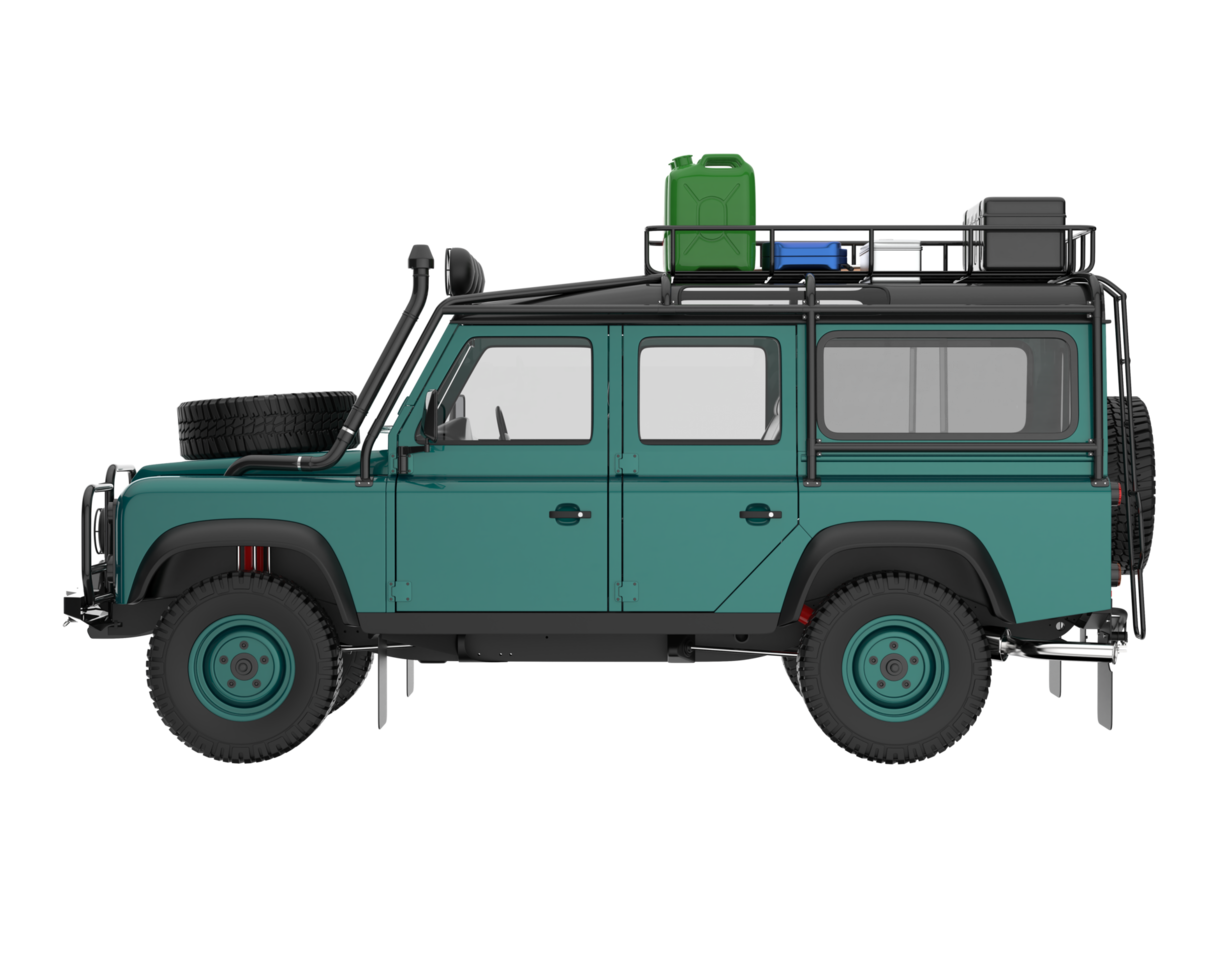 Realistic SUV isolated on transparent background. 3d rendering - illustration png