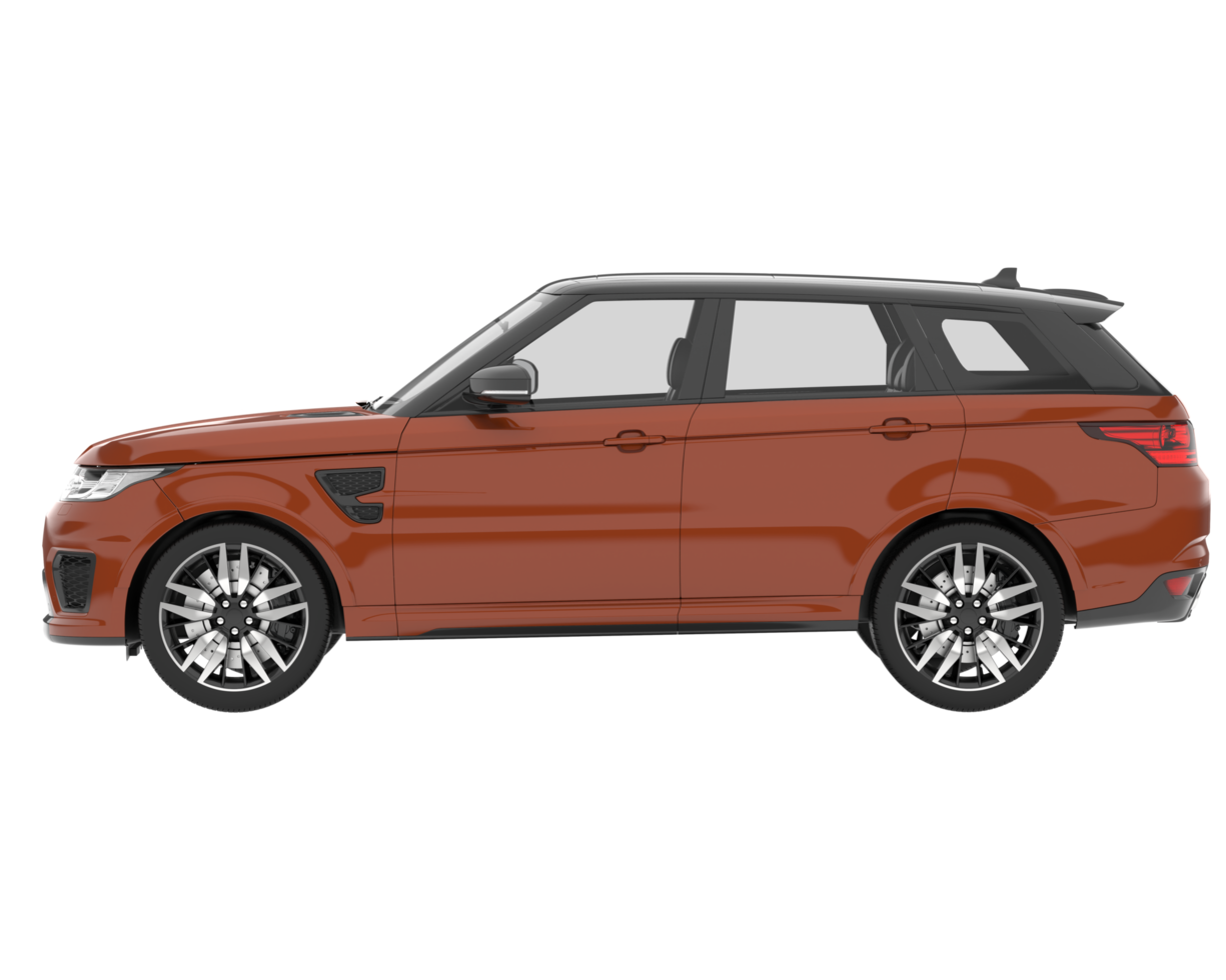 Realistic SUV isolated on transparent background. 3d rendering - illustration png