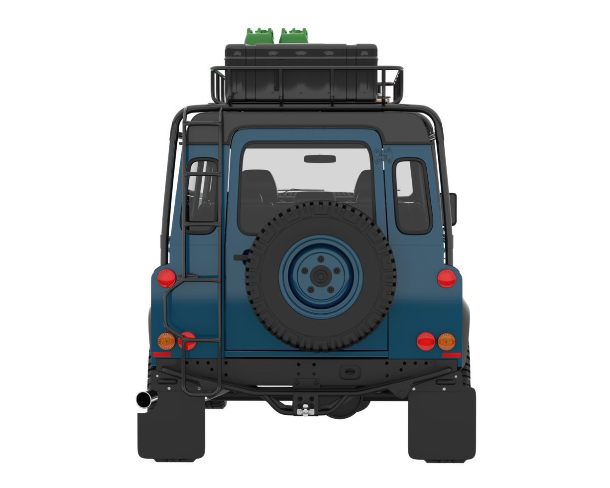 Realistic SUV isolated on transparent background. 3d rendering - illustration png