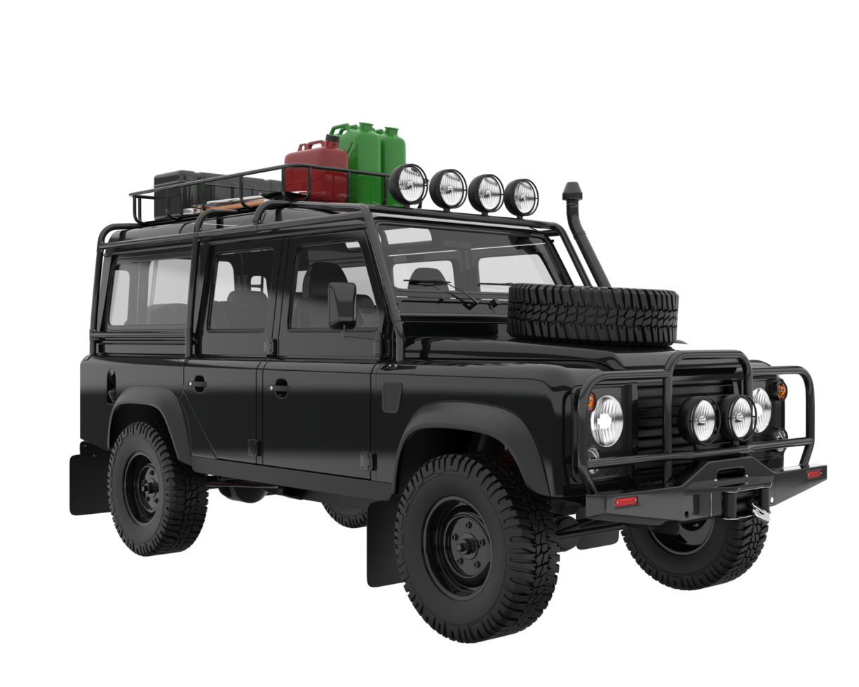 Realistic SUV isolated on transparent background. 3d rendering - illustration png