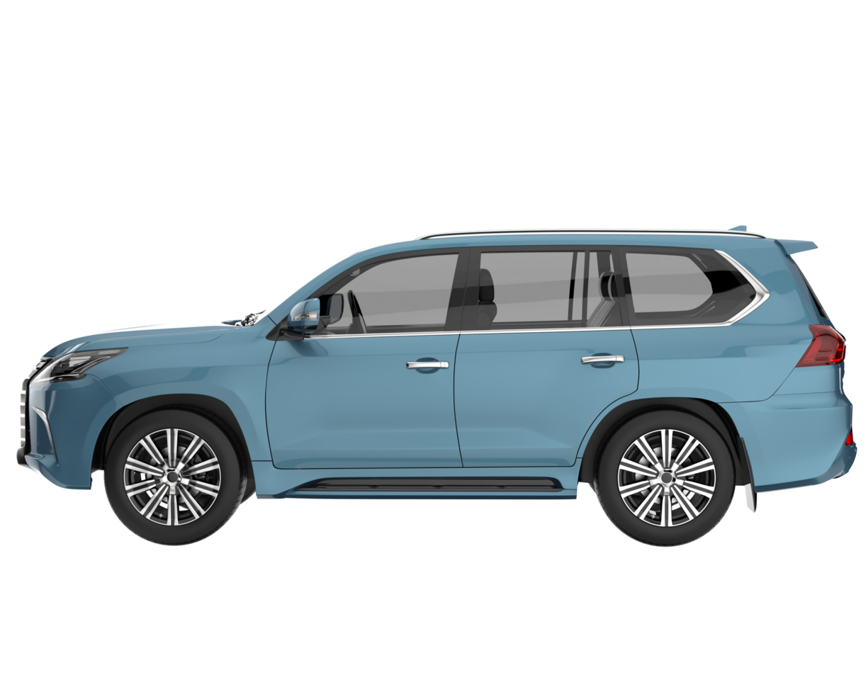 Realistic SUV isolated on transparent background. 3d rendering - illustration png