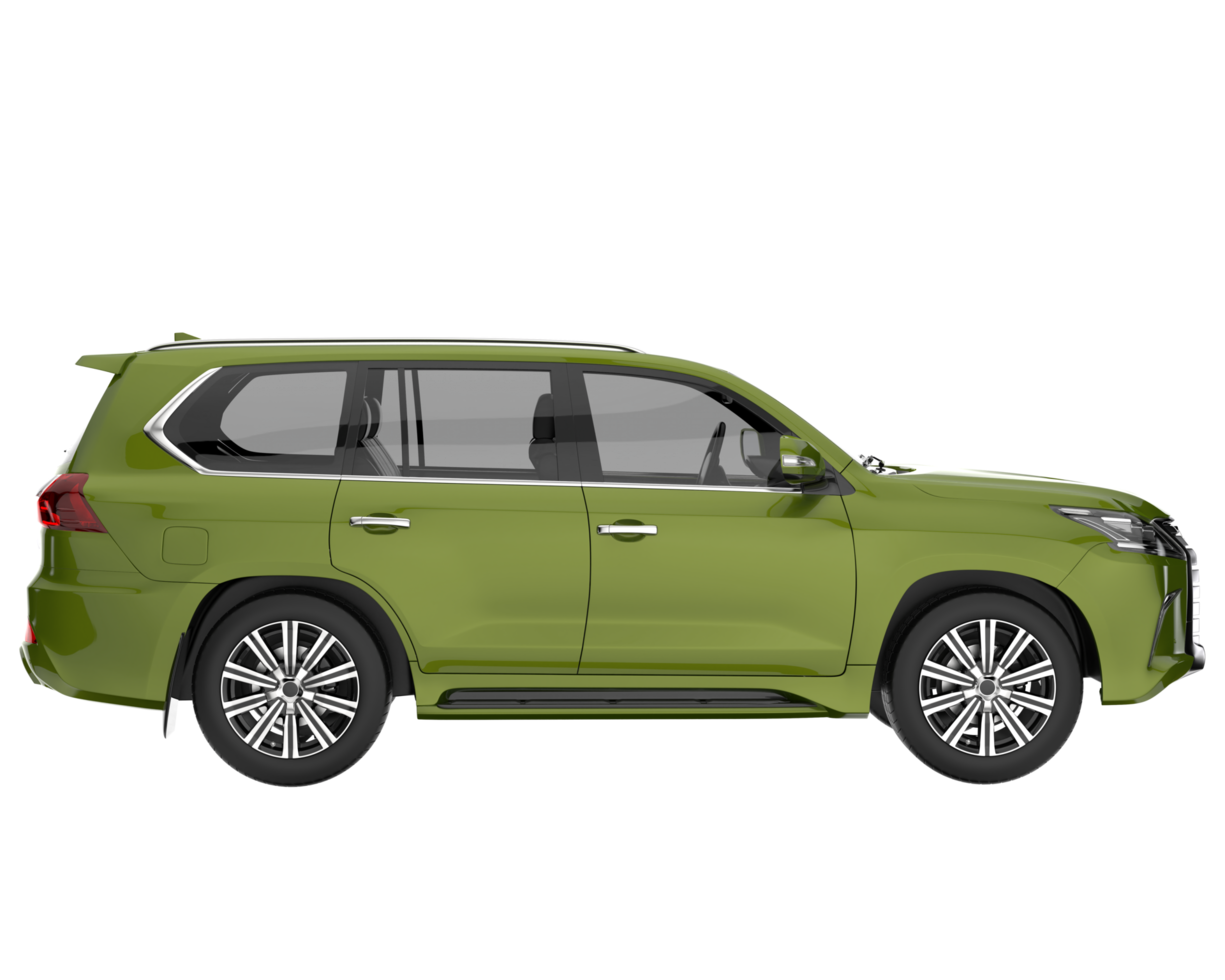 Realistic SUV isolated on transparent background. 3d rendering - illustration png