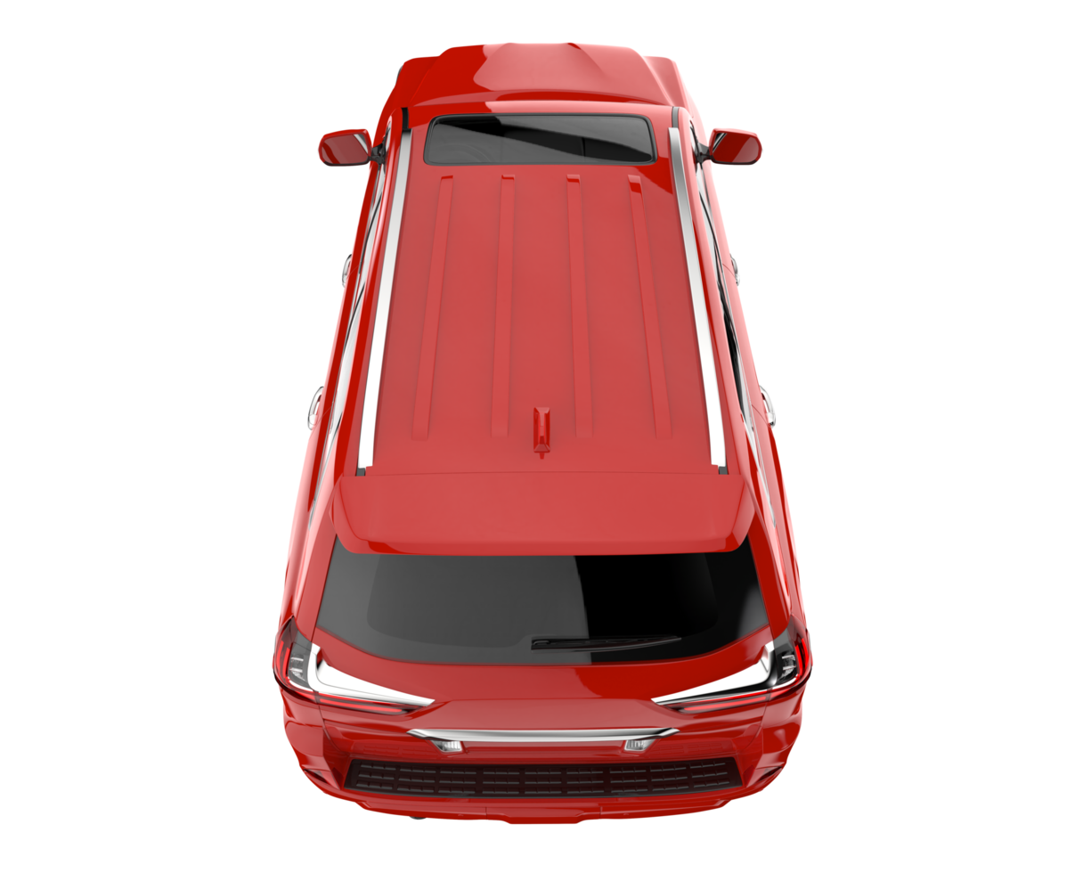 Realistic SUV isolated on transparent background. 3d rendering - illustration png