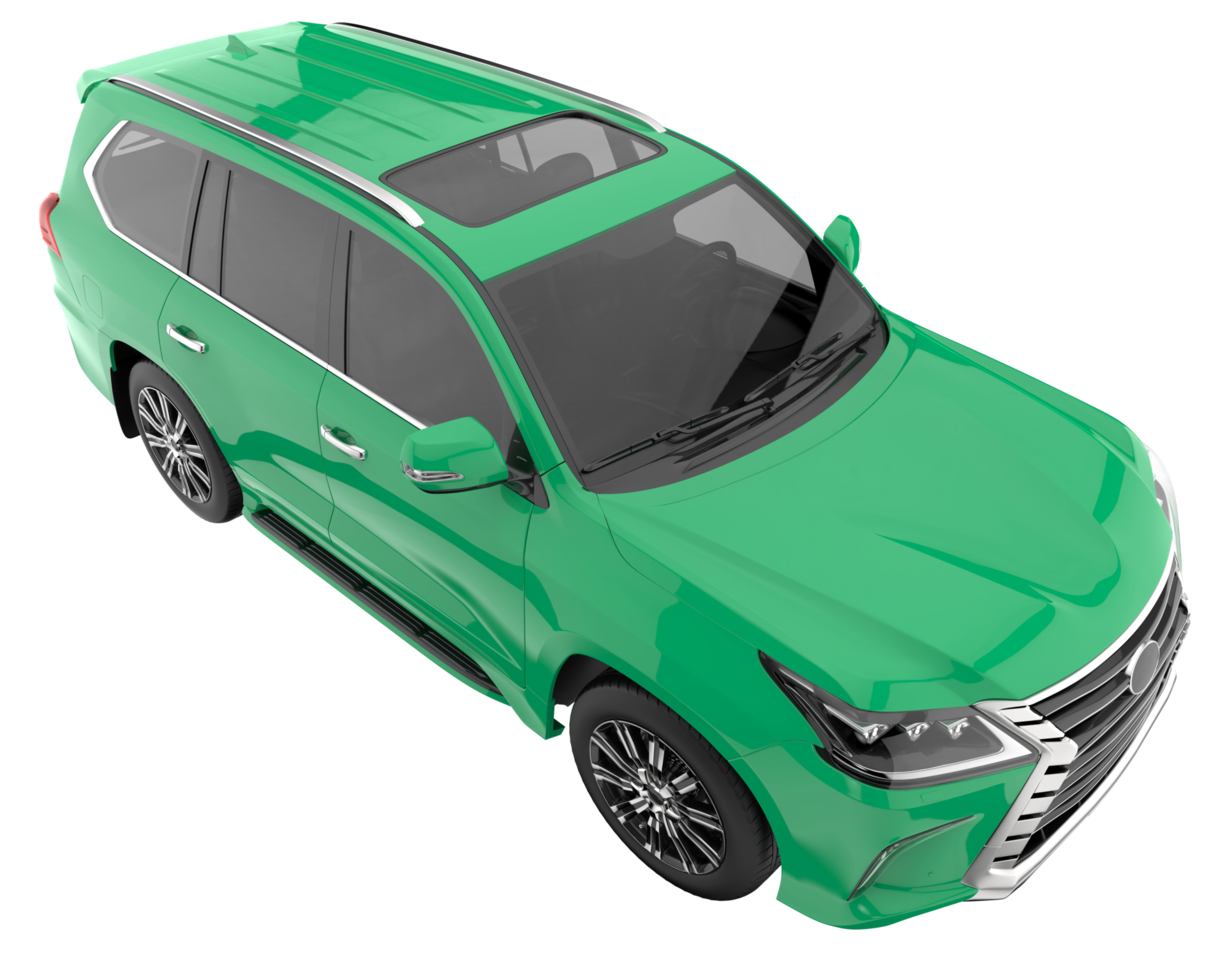 Realistic SUV isolated on transparent background. 3d rendering - illustration png