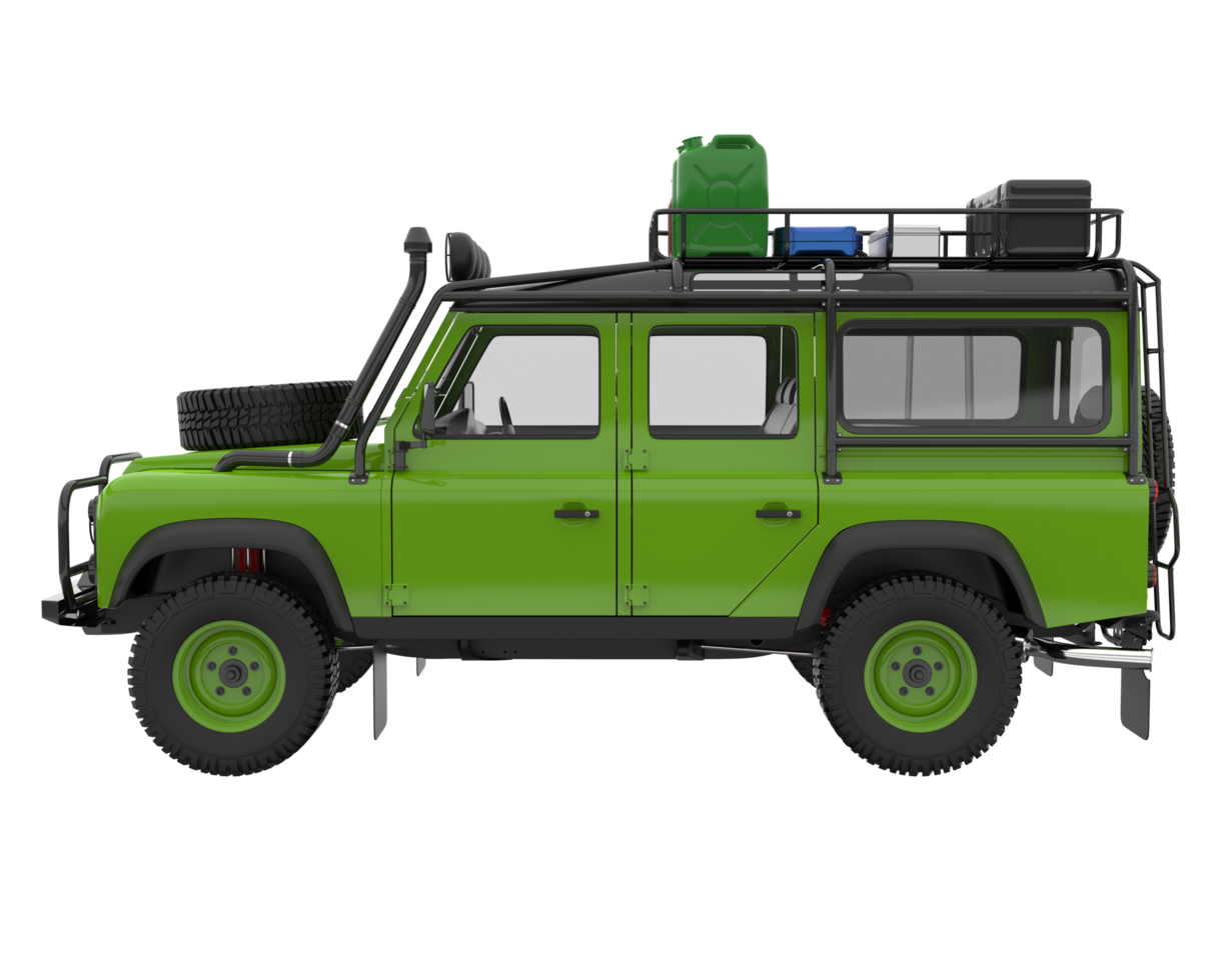 Realistic SUV isolated on transparent background. 3d rendering - illustration png