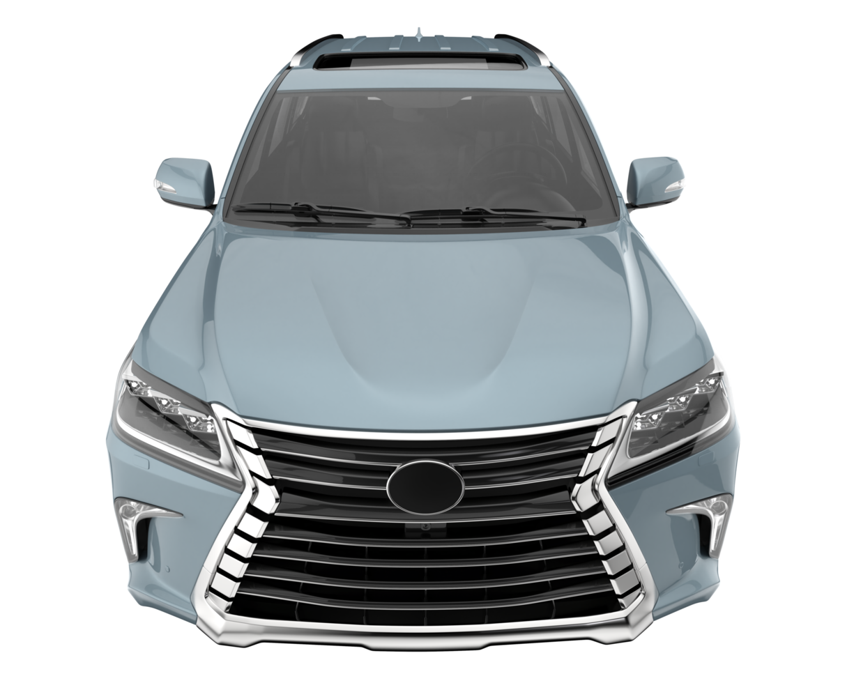 Realistic SUV isolated on transparent background. 3d rendering - illustration png