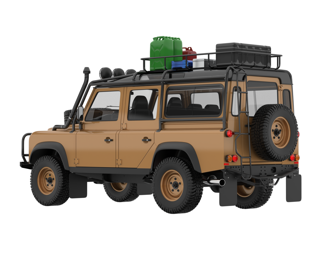 Realistic SUV isolated on transparent background. 3d rendering - illustration png