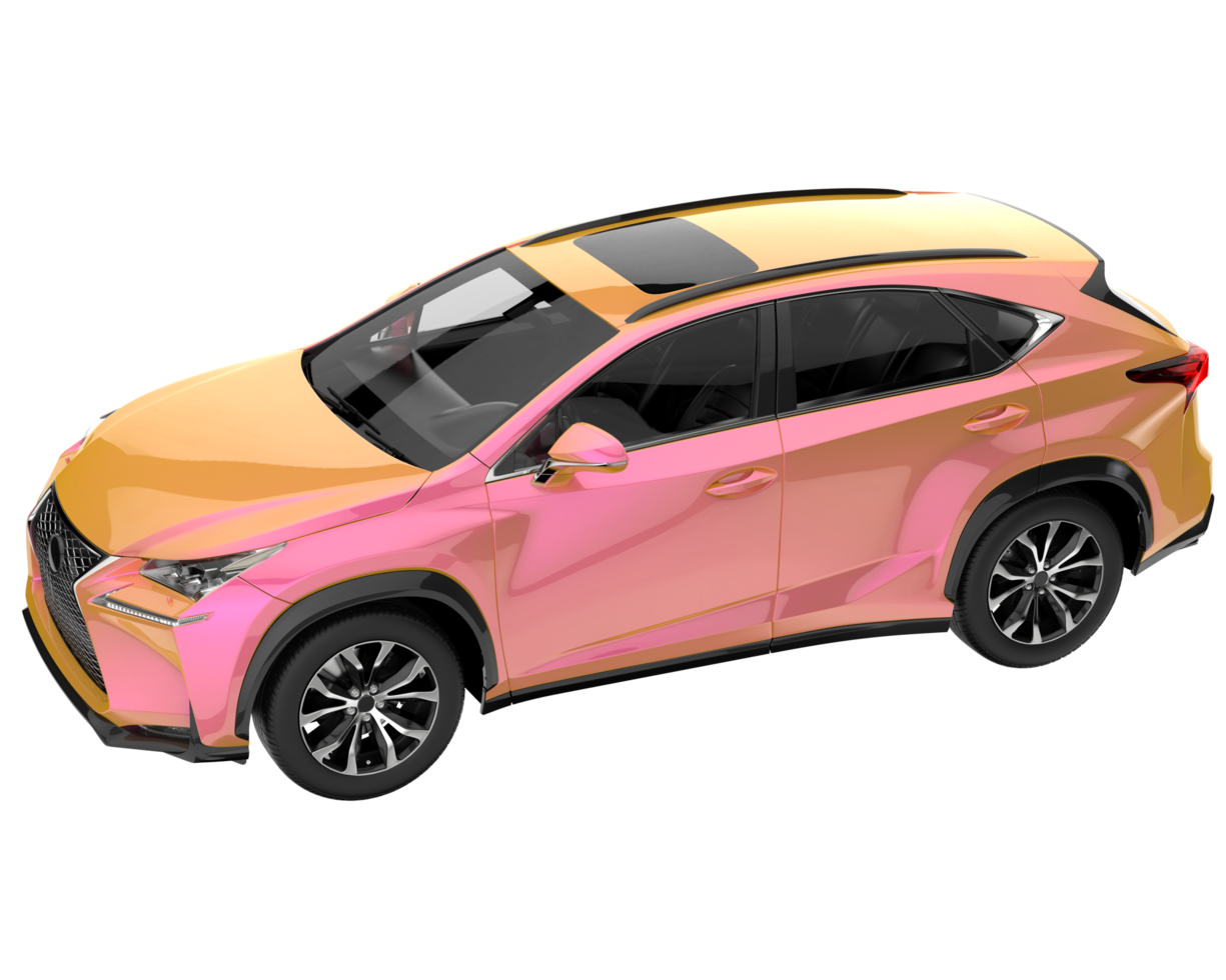 Realistic SUV isolated on transparent background. 3d rendering - illustration png
