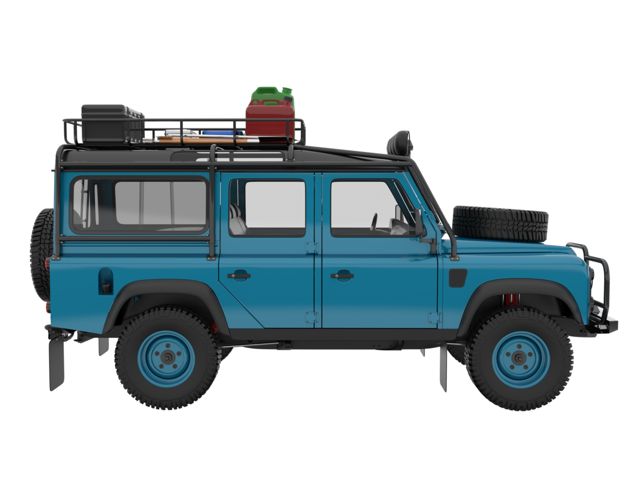 Realistic SUV isolated on transparent background. 3d rendering - illustration png