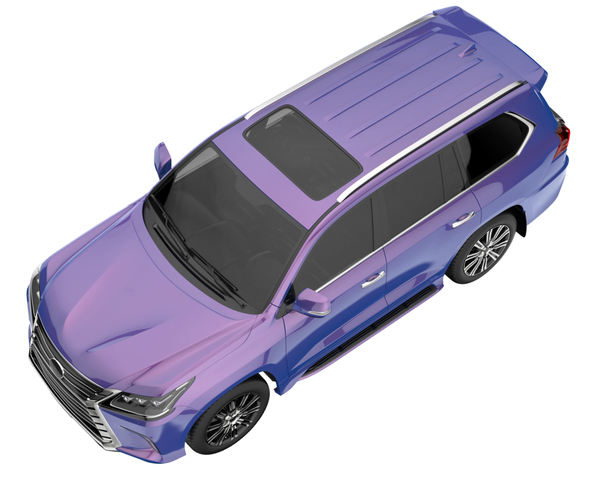 Realistic SUV isolated on transparent background. 3d rendering - illustration png