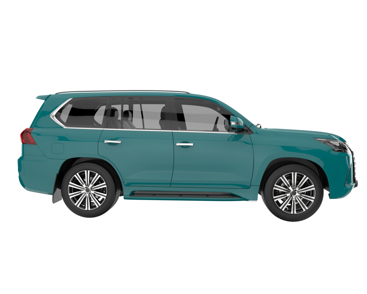 Realistic SUV isolated on transparent background. 3d rendering - illustration png
