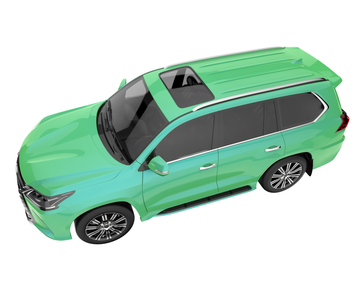 Realistic SUV isolated on transparent background. 3d rendering - illustration png