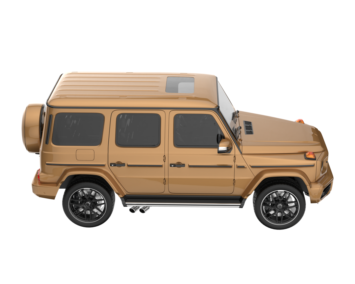 Realistic SUV isolated on transparent background. 3d rendering - illustration png