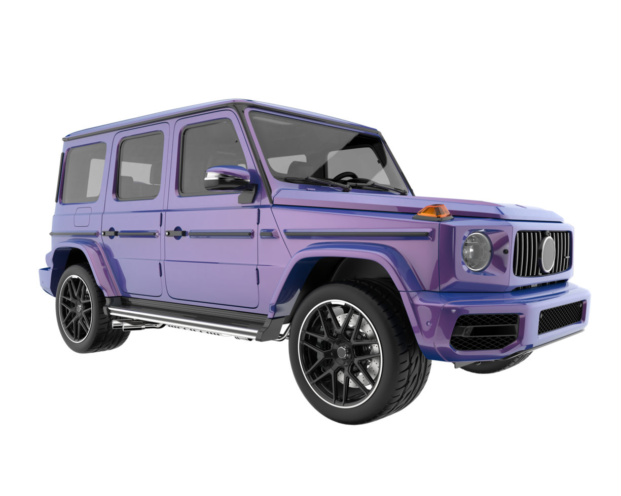 Realistic SUV isolated on transparent background. 3d rendering - illustration png