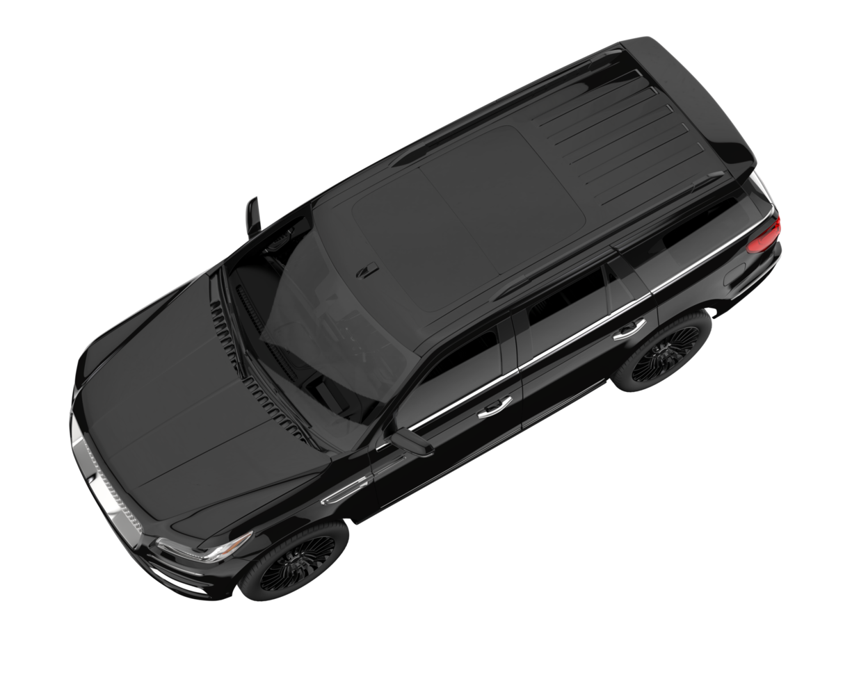 Realistic SUV isolated on transparent background. 3d rendering - illustration png