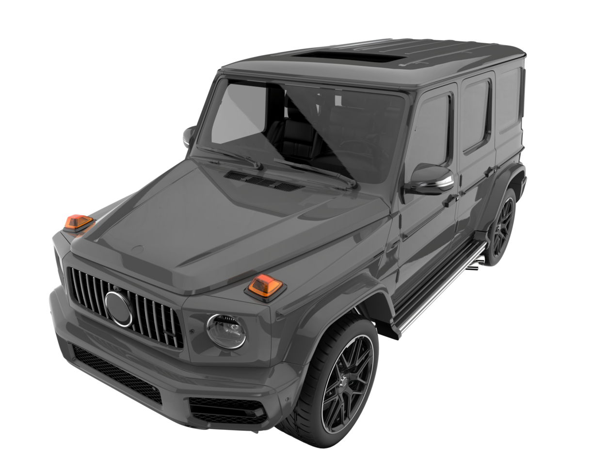 Realistic SUV isolated on transparent background. 3d rendering - illustration png