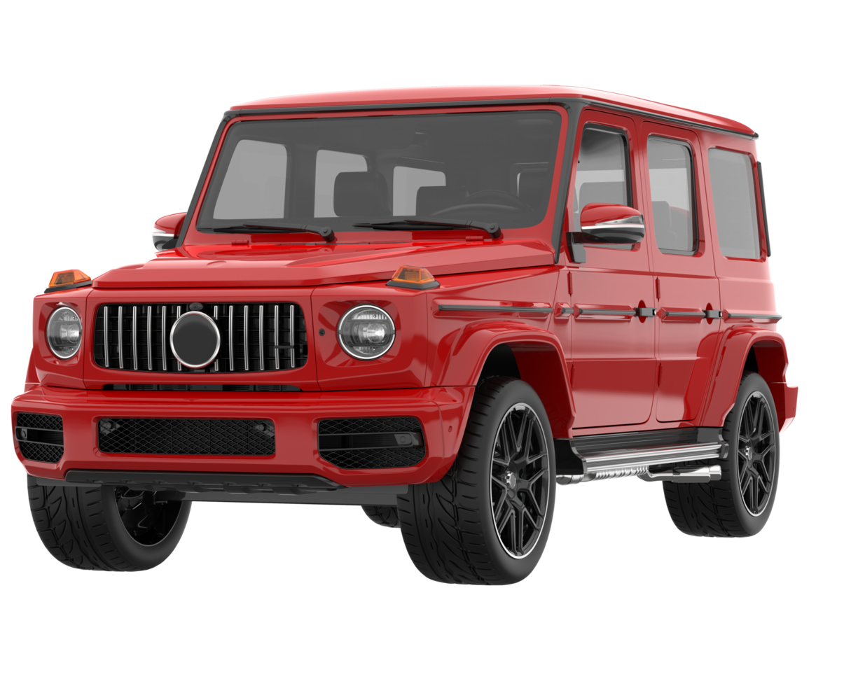 Realistic SUV isolated on transparent background. 3d rendering - illustration png